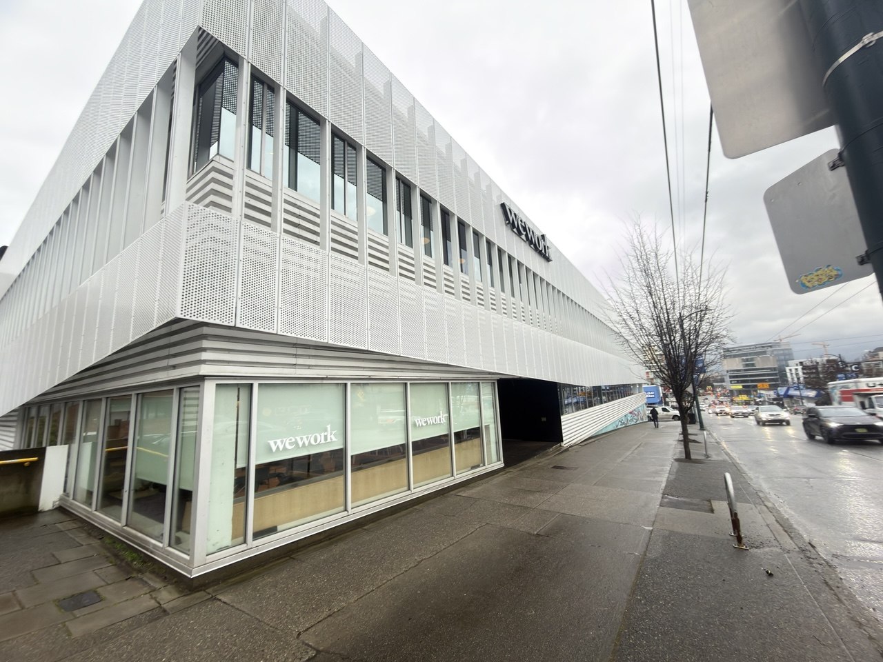 WeWork coworking space building exterior in Vancouver